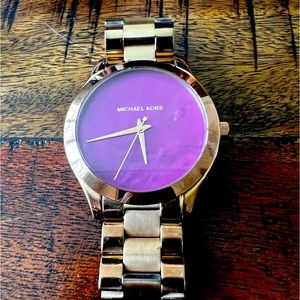 Gorgeous Rose gold and Magenta - Michael Kors watch